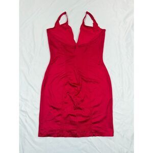 Victoria’s Secret So Curvaceous Push Up Shaping Slip Bodysuit Red L/G
